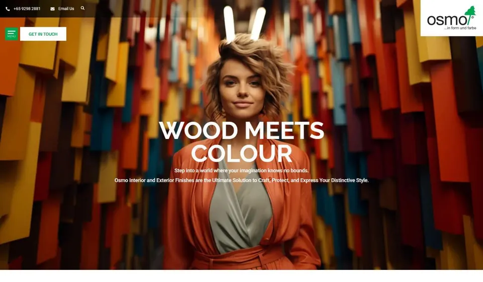 Homepage of the Osmo Singapore website, built by HypeX Digital