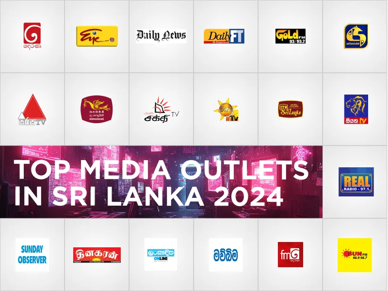 the Premier Media Outlets in Sri Lanka in 2024